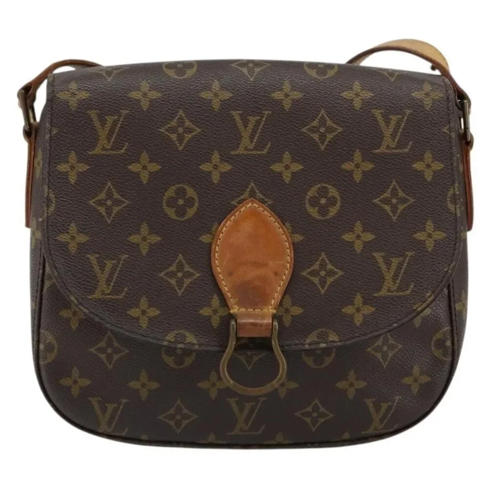 Authentic LOUIS VUITTON Monogram Saint Cloud GM Shoulder Bag M51242 LV - Picture 5 of 16